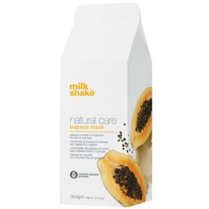 Milk Shake Natural Care Papaya Mask - Maska w proszku z papają do włosów cienkich lub matowych 12 x 15gr