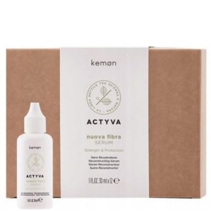Kemon Actyva Nuova Fibra Serum - Odbudowujące serum w ampułkach do włosów zniszczonych 12x30 ml