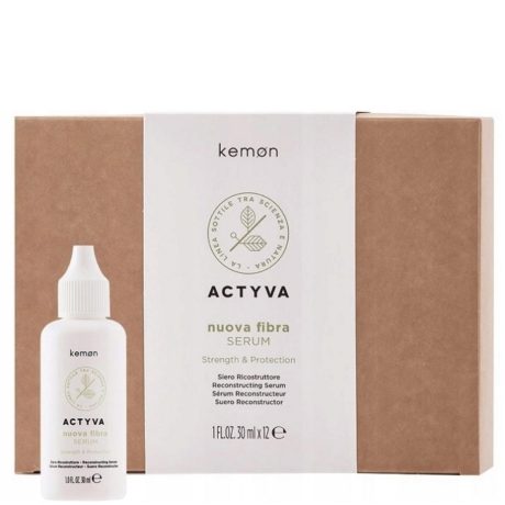 Kemon Actyva Nuova Fibra Serum – Odbudowujące serum w ampułkach do włosów zniszczonych 12×30 ml
