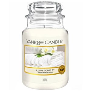 Yankee Candle Fluffy Towels - Duża świeca zapachowa 623g