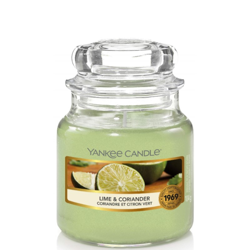 Yankee Candle Lime & Coriander - Mała świeca zapachowa 104g