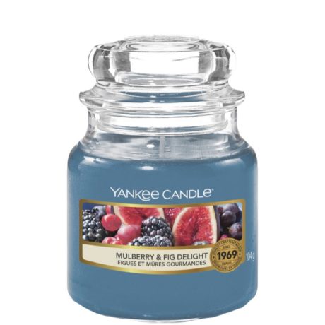Yankee Candle Mulberry & Fig Delight – Mała świeca zapachowa 104g