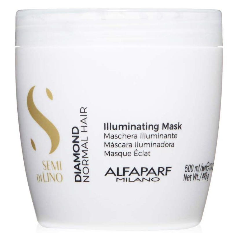 Alfaparf Semi Di Lino Diamond Illuminating Mask - Rozświetlająca maska 500ml