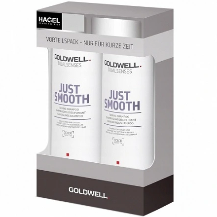 Goldwell Just Smooth Shampoo Duo - 2x Szampon do włosów puszących się 250ml