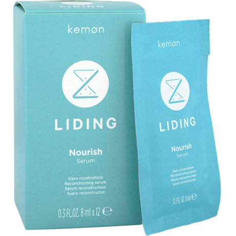 Kemon Liding Nourish Serum - Odbudowujące serum do włosów zniszczonych, kruchych i puszących się 12x8ml