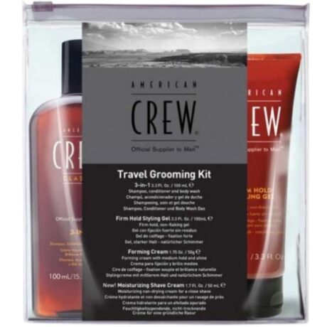American Crew Travel Grooming Kit – Zestaw podróżny dla mężczyzn 2x100ml+2x50ml