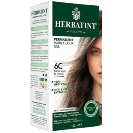 Herbatint – Trwała farba do włosów 6C ciemny popielaty blond 150 ml