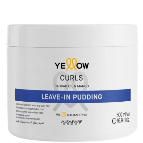 Alfaparf Yellow Curls Leave-In Pudding - Krem bez spłukiwania do włosów kręconych 500 ml